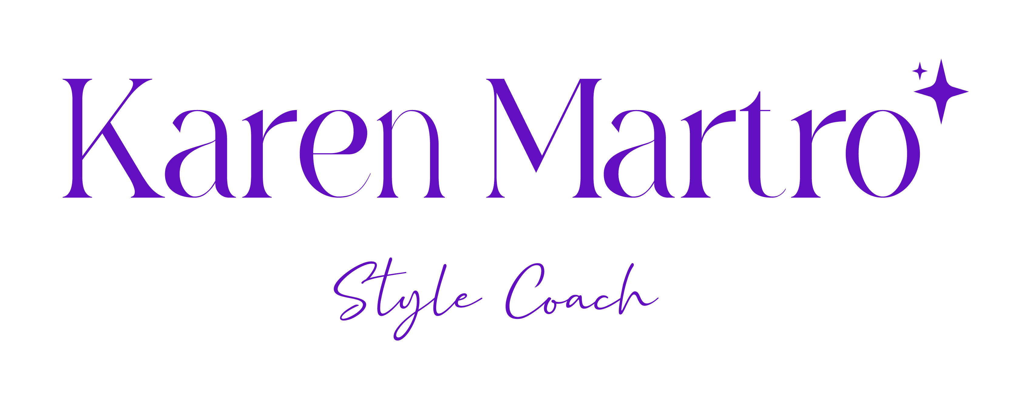 Logo Horizontal Purple - Karen Martro